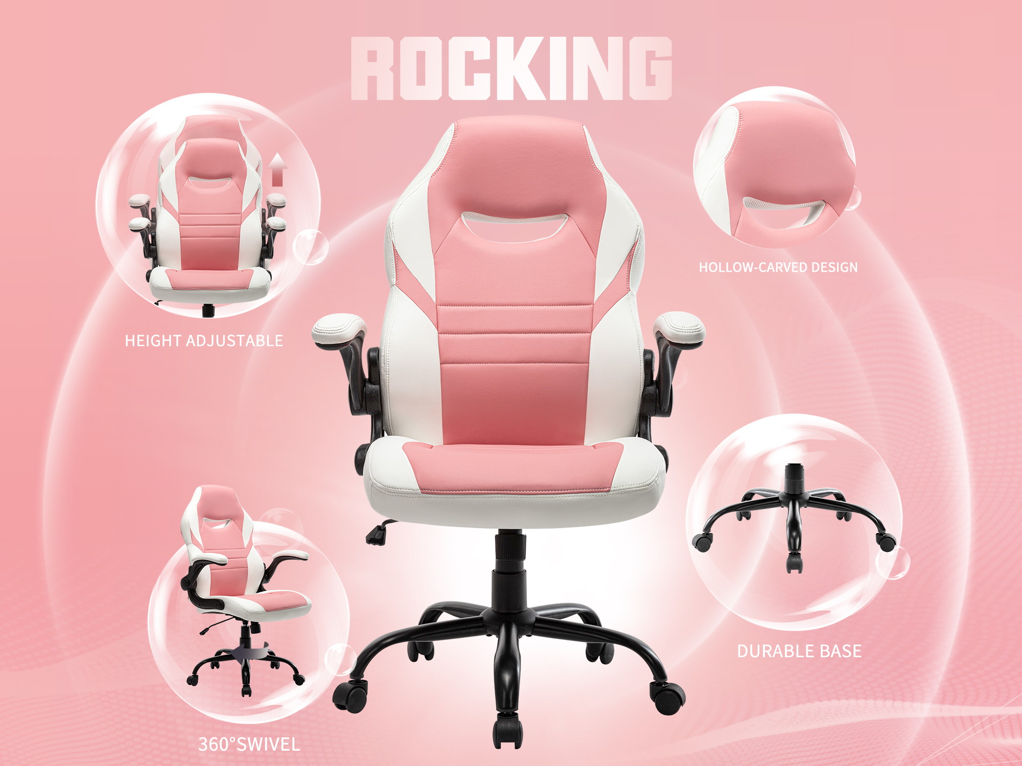 STARSPACE Cost-effective Gaming Chair Durable And Comfortable Ergonomic Adjustable Racing Game Desk Chair