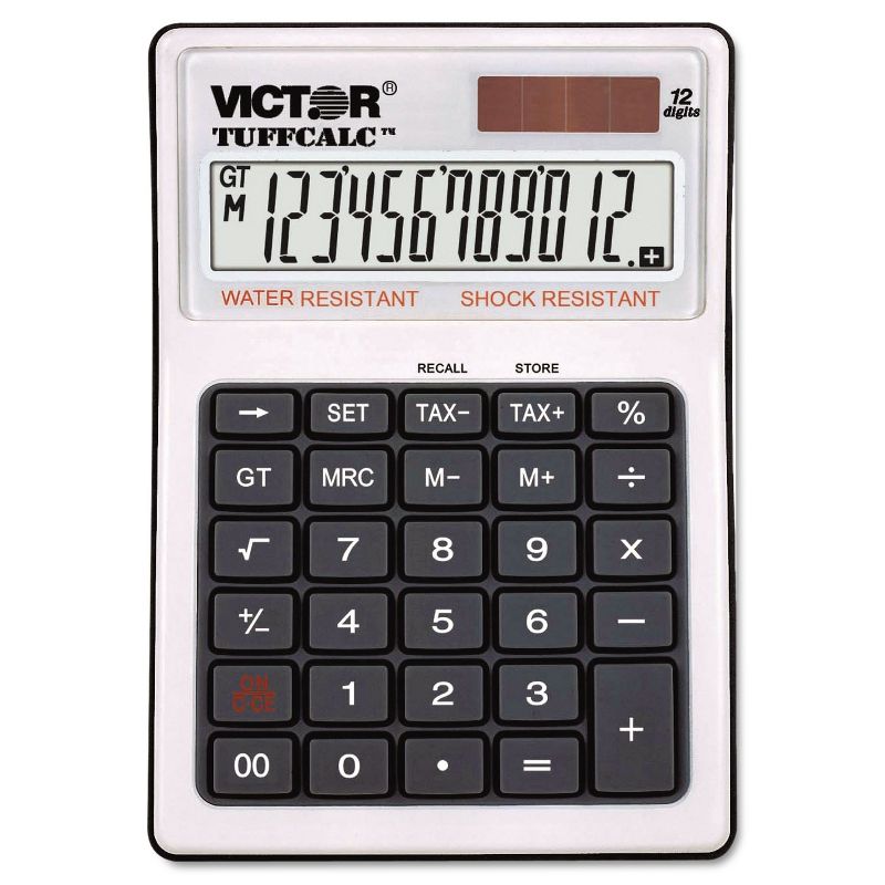 Victor TUFFCALC Desktop Calculator 12-Digit LCD 99901