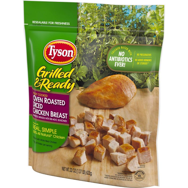 Tyson Grilled & Ready Oven Roasted Diced Chicken Breast - Frozen - 22oz