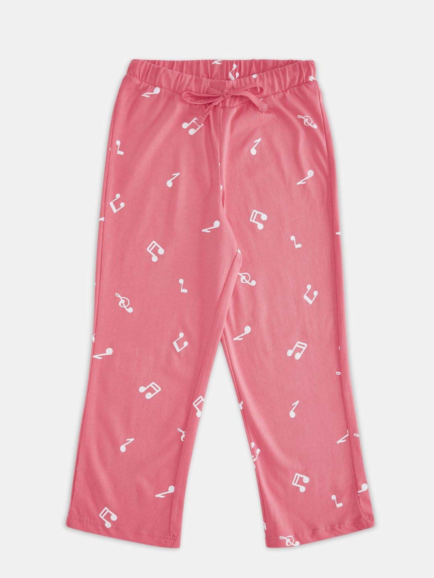 Pantaloons Junior Pink Cotton Striped Leggings