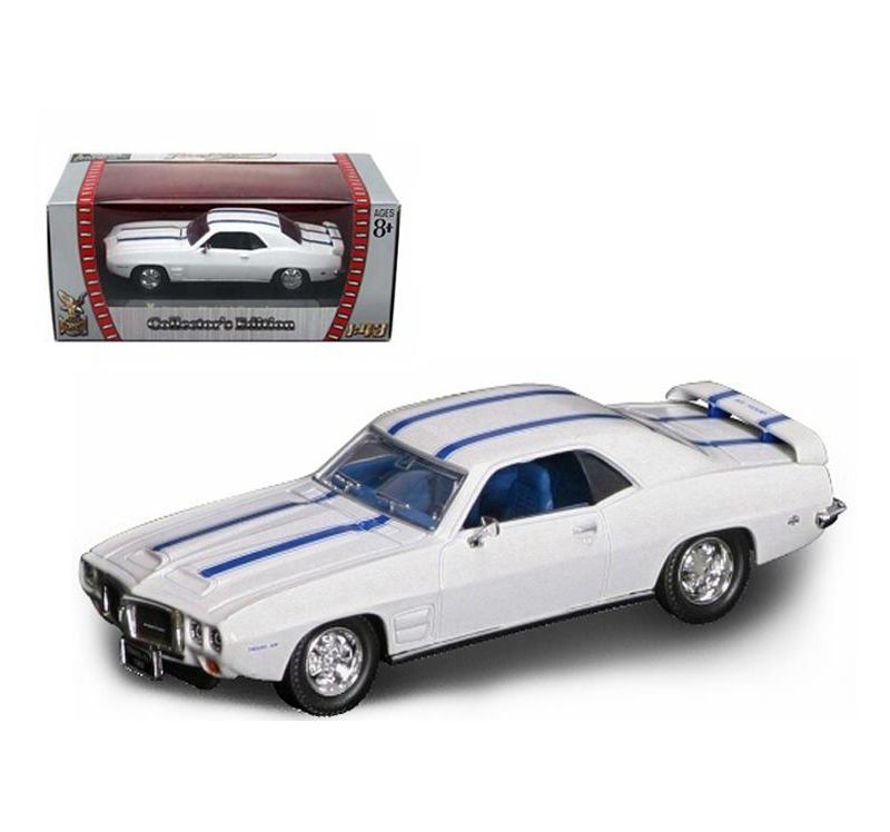 1969 Pontiac Firebird Trans Am White 1/43 Diecast Car by Road Signature