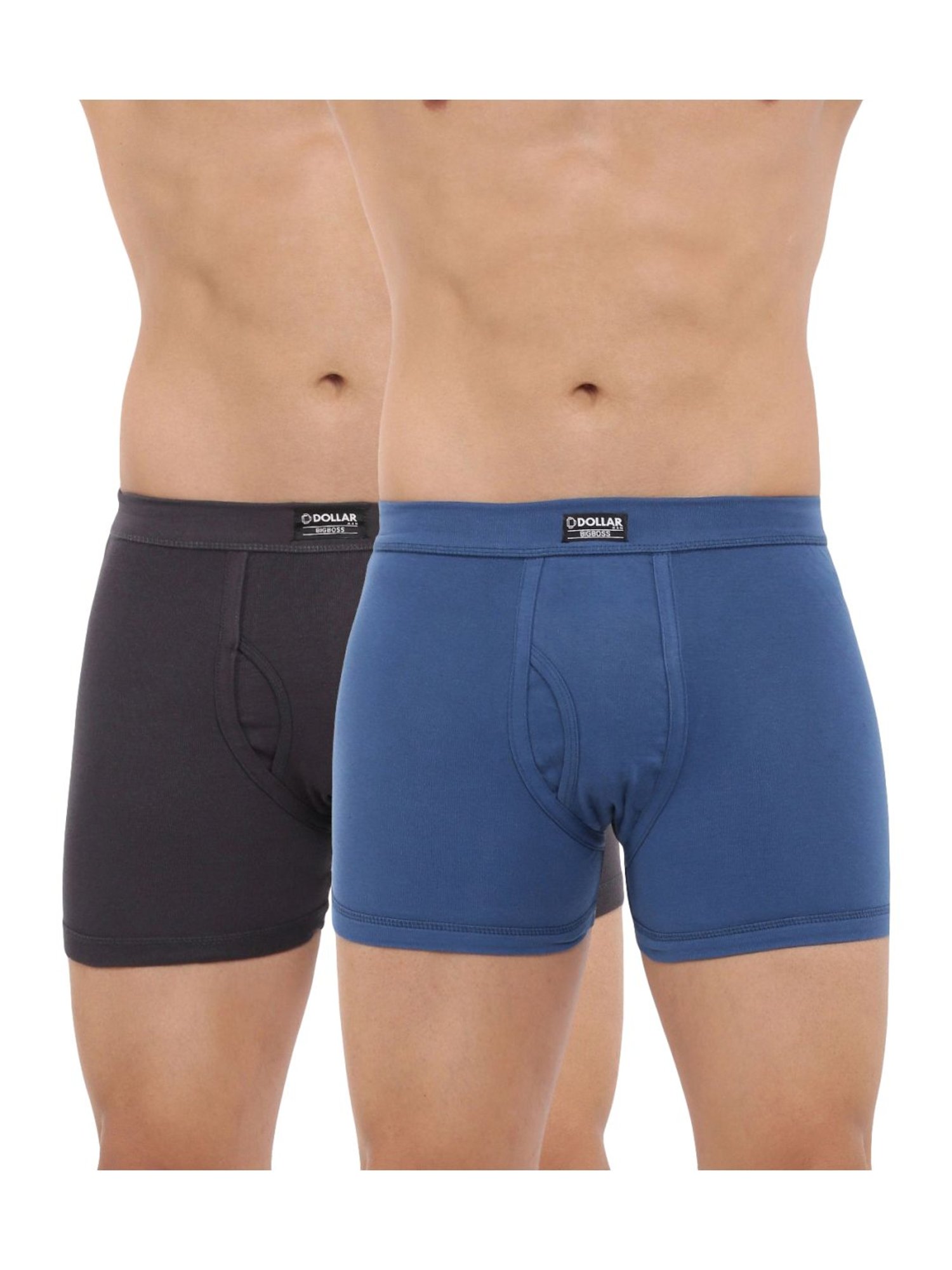 Dollar Bigboss Assorted Color Cotton Trunks (Pack Of 2)