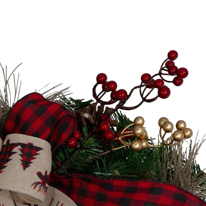 Northlight 52" Berries and Bows Artificial Christmas Swag - Unlit
