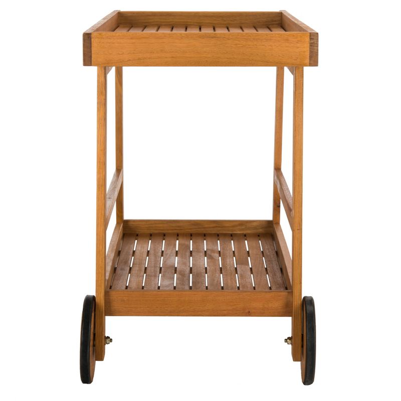 Slat Top Serving Cart - Gray - Apollo Outdoor