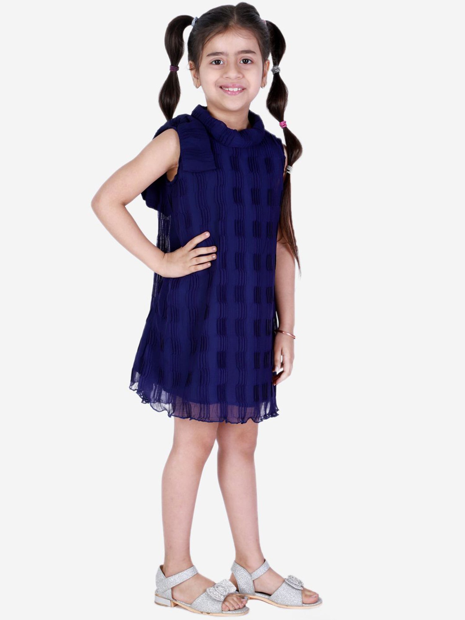 KidsDew Navy Regular Fit Dress