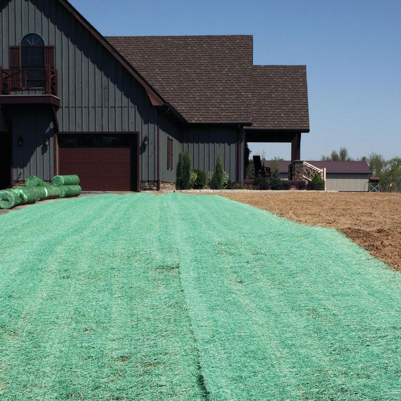 DeWitt AEC-SEGRN4 Curlex I 4 x 112.5 Feet Single Layer Excelsior Biodegradable Commercial and Home Landscaping Erosion Control Blanket, Green