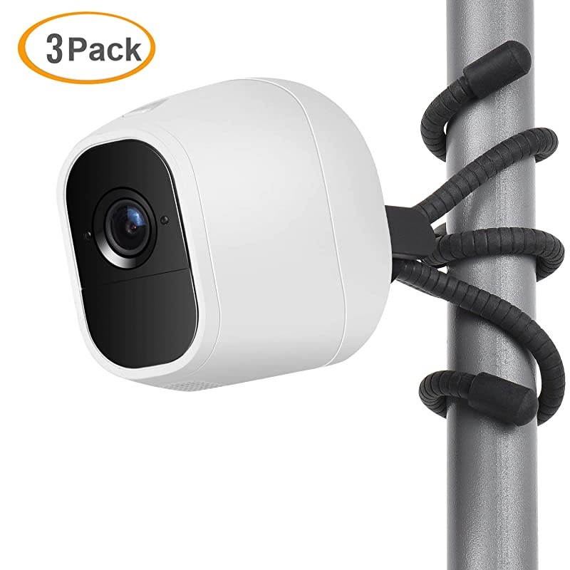 3 Pack Flexible Tripod for Arlo Pro Arlo Ultra Arlo Pro2Arlo Baby Arlo Pro 3 Arlo GoWall Mount BracketAttach Your Arlo Home Security Camera Wherever You Like Without Any Tools Black