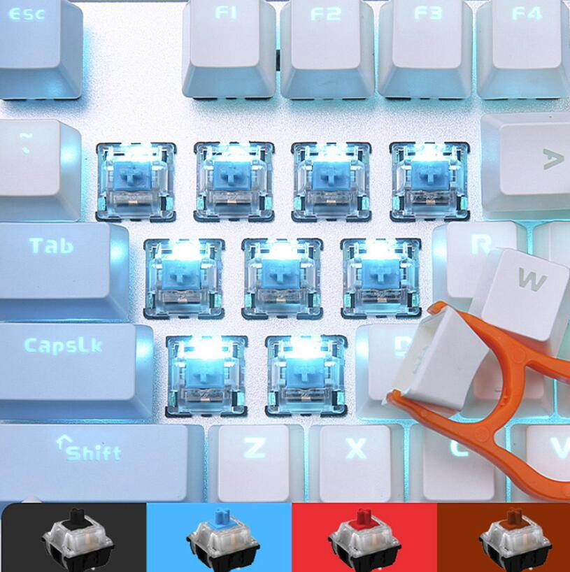 Glorious Modular Mechanical Gaming Keyboard (GMMK)- Barebone Edition (DIY Assembly Required) (Full Size, Black) + Glorious Black Aura Keycaps (Bundle)