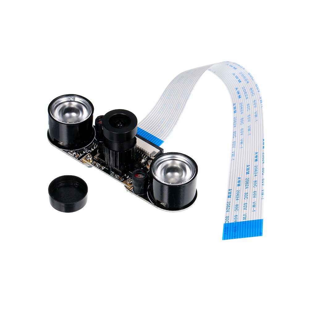 Infrared Night Vision Camera Adjustable Focus Infrared Light Fill Light for Raspberry Pi 3B+