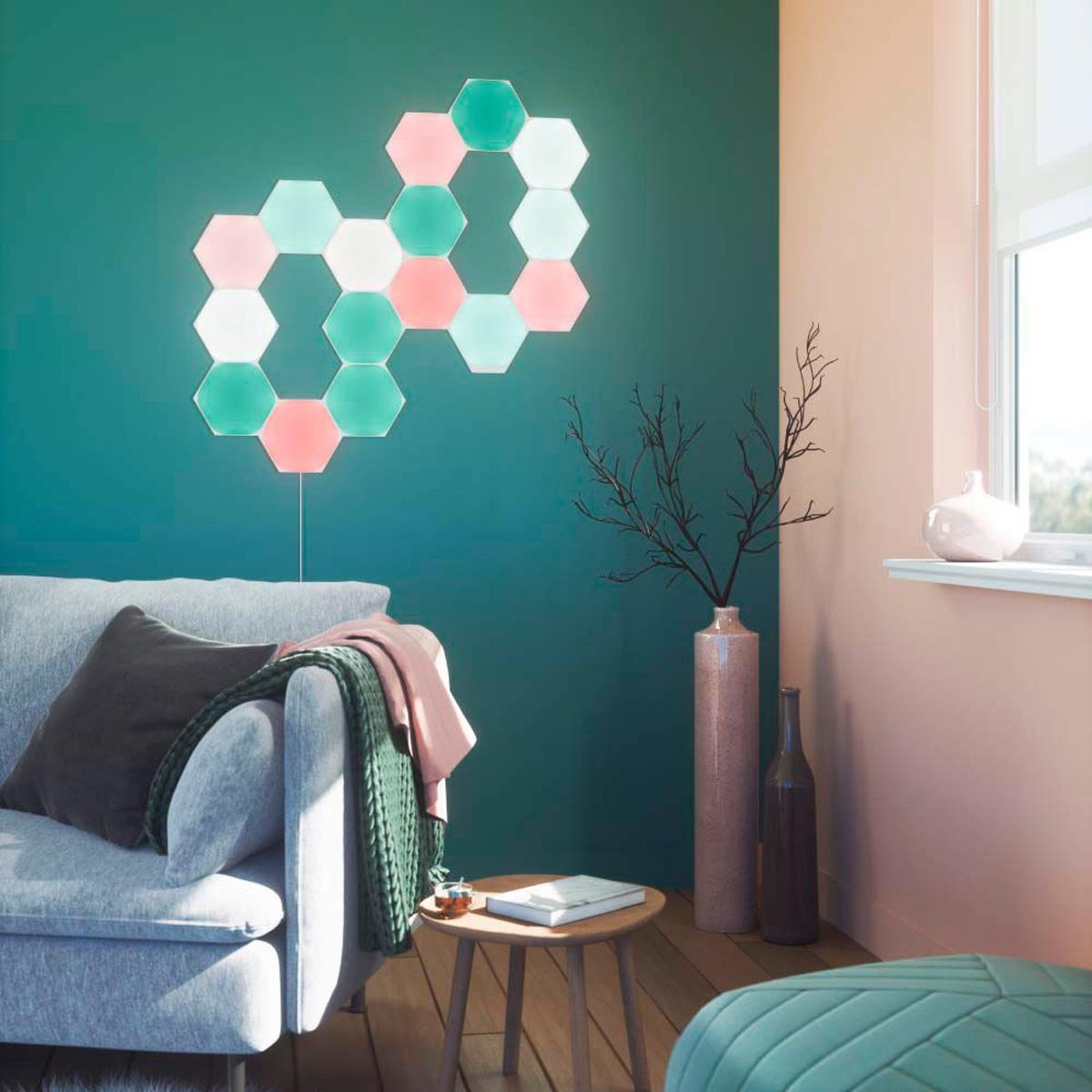 nanoleaf NL427003HX7P Hexagon Light Panels - Smarter Kit - 7 Panels