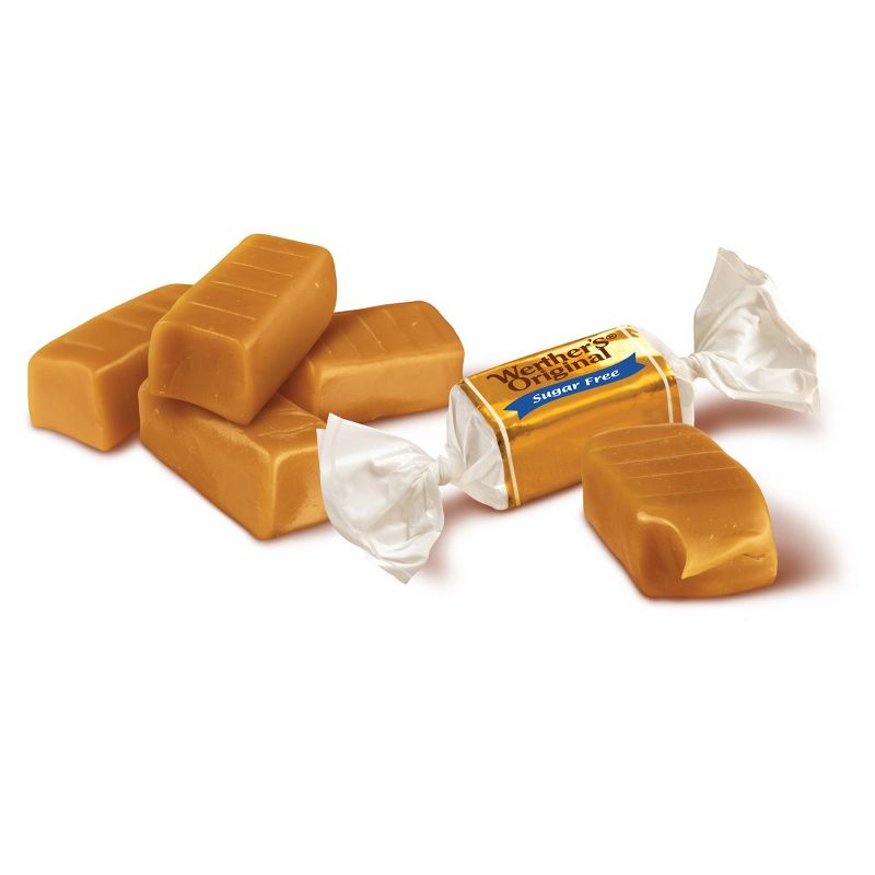 Werther's Original Sugar Free Chewy Caramels Stand Up Bag – 7.7oz
