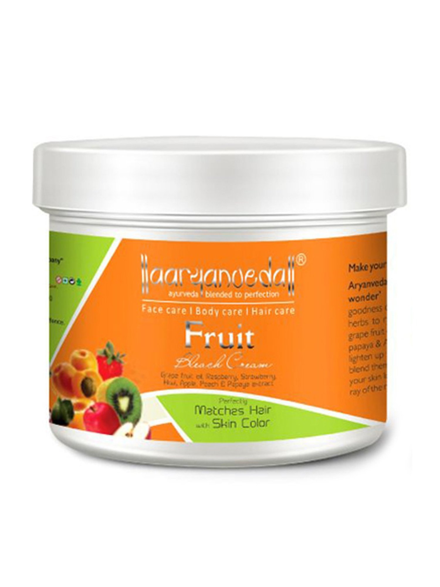 Aryanveda Herbal Fruit Bleach Cream - 250 ml