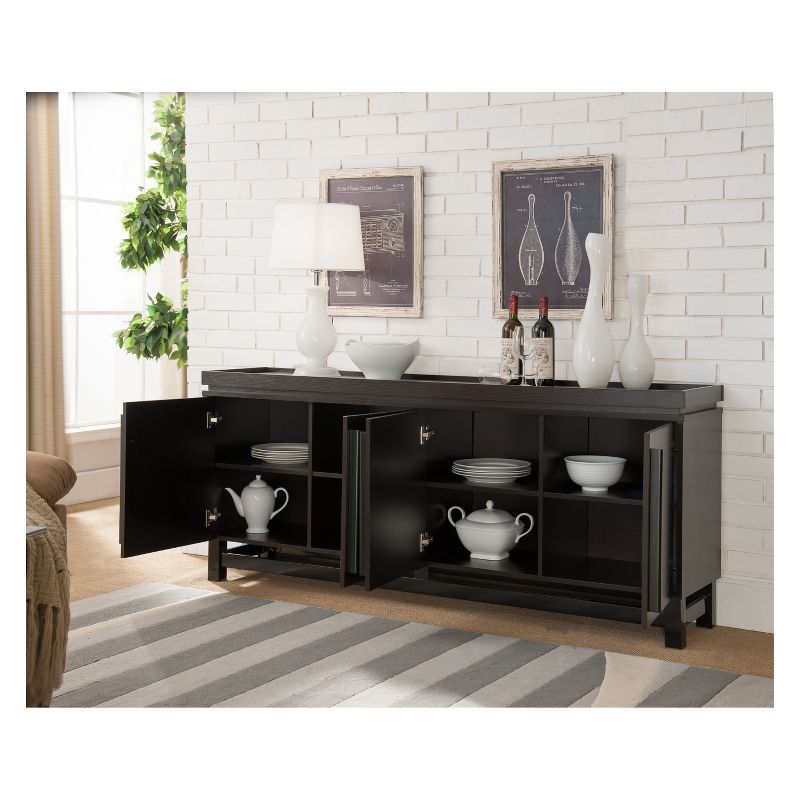 Carmel Sideboard Dark Brown/Black - Chique