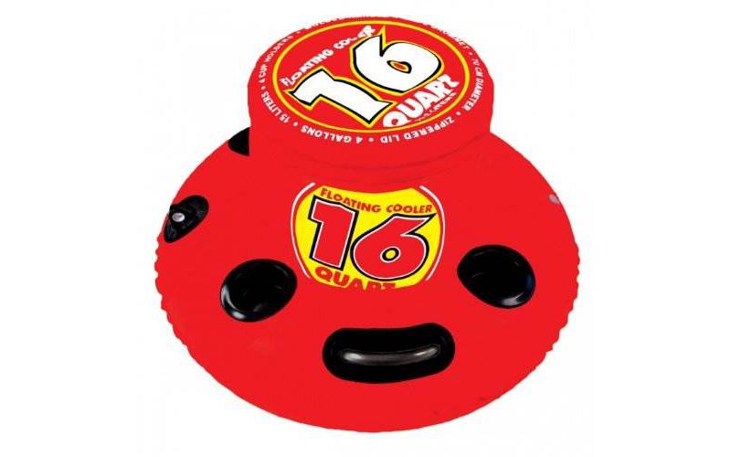 Sportsstuff 54-2010 Fiesta Private Island 8-Person Floating Lake Raft with 16 Quart Cooler, Built-In Cup Holders, and Anchor System