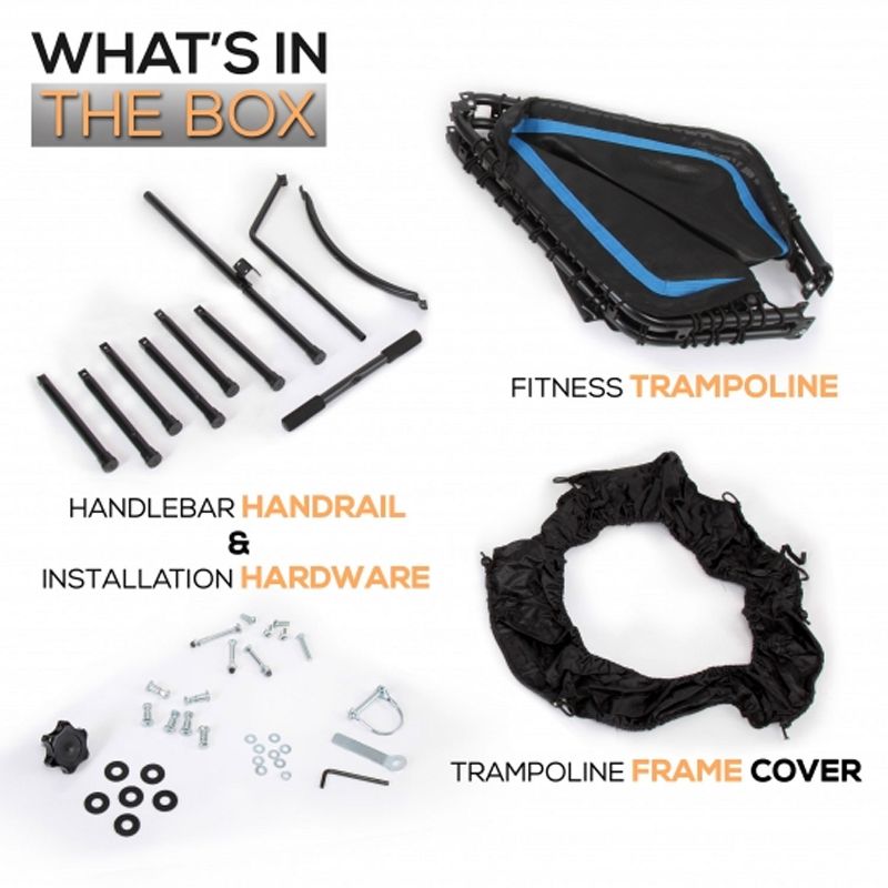 Costway 14 Ft Multicolored Trampoline Recreational Exercise w/ Safety Net Ladder