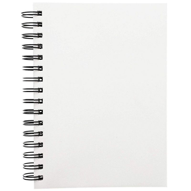 Genie Crafts 3-Pack 100 Ivory Color Sheets Art Sketchbook, Spiral Bound Drawing Sketch Pad, 8.5 x 5.5 in