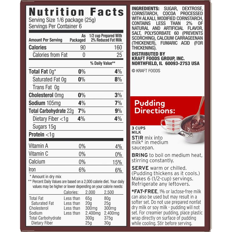 JELL-O Cook & Serve Chocolate Pudding - 5oz