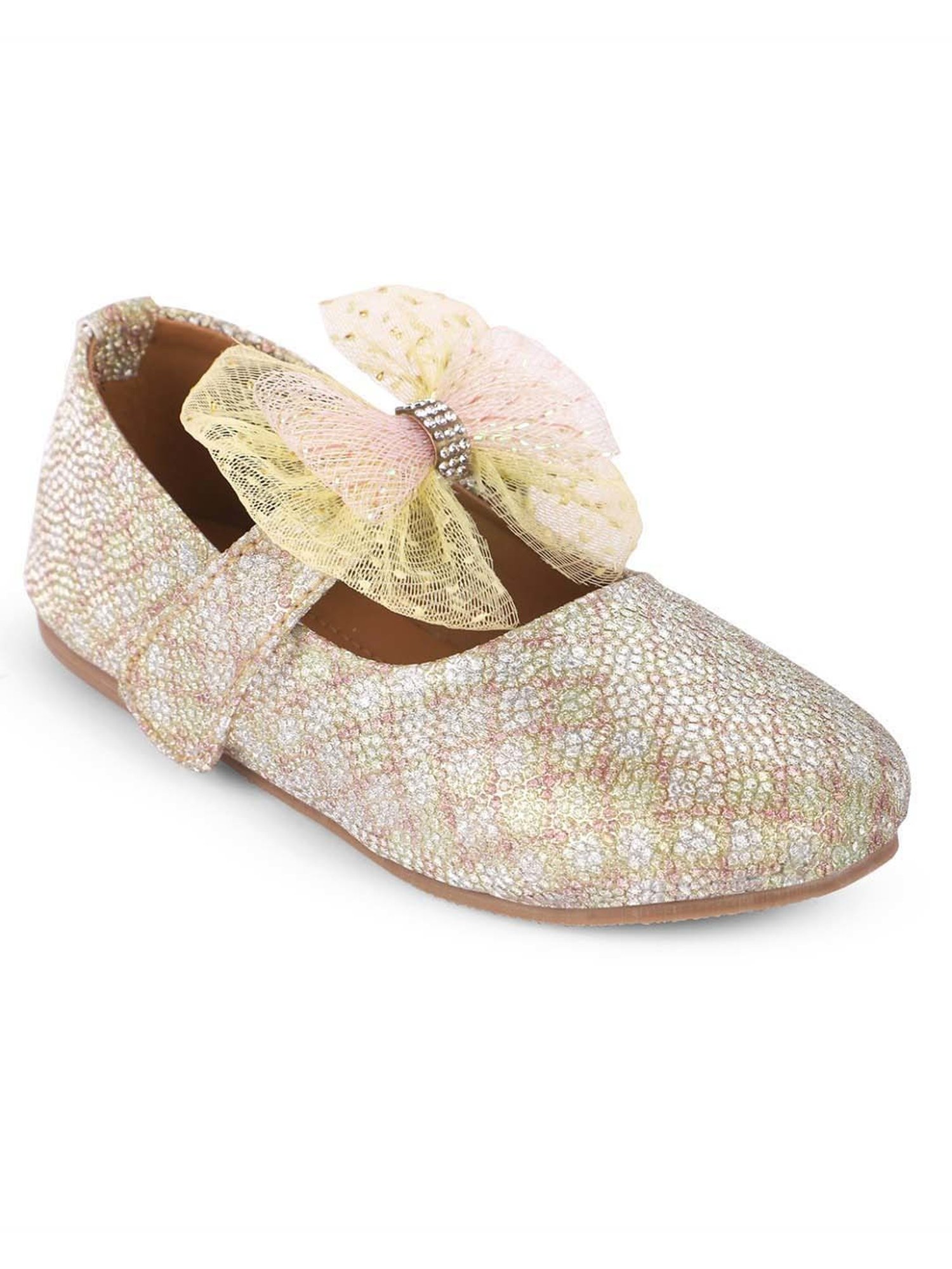 Minesole Kids Golden Mary Jane Shoes