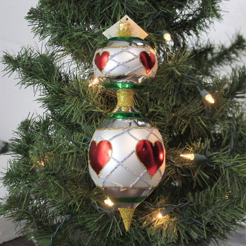 Larry Fraga Heartfelt Ornament Valentines Heart Drop  -  Tree Ornaments