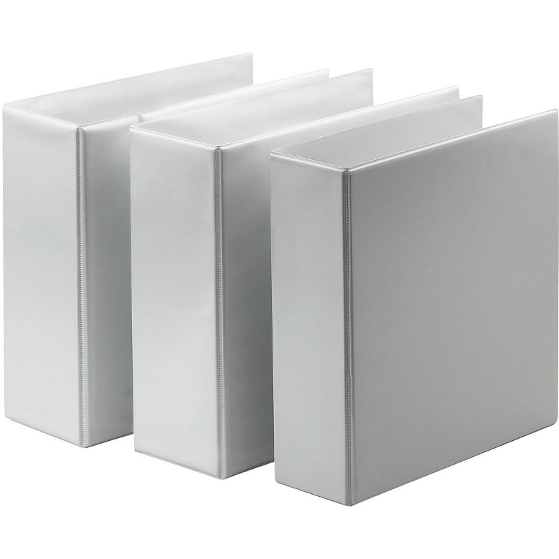 Ideastream Find It Snap-N-Store 5" 3-Ring View Binder White (SNS01705) 652108