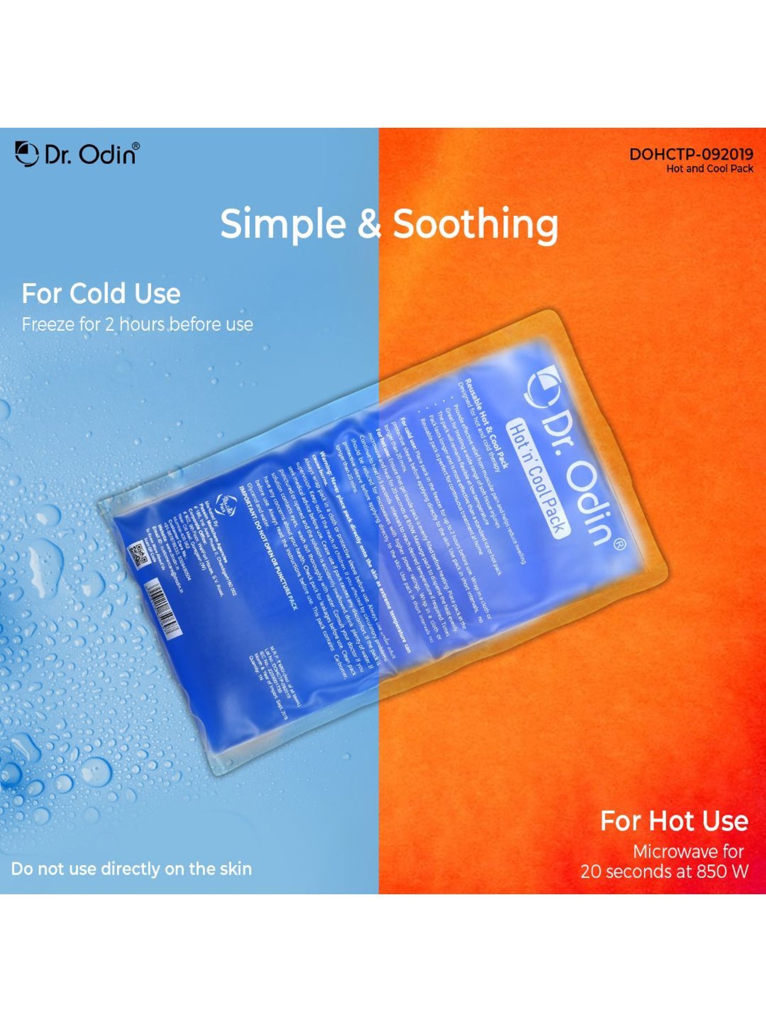 Dr. Odin Transparent Hot and Cool Gel Pack (Blue)