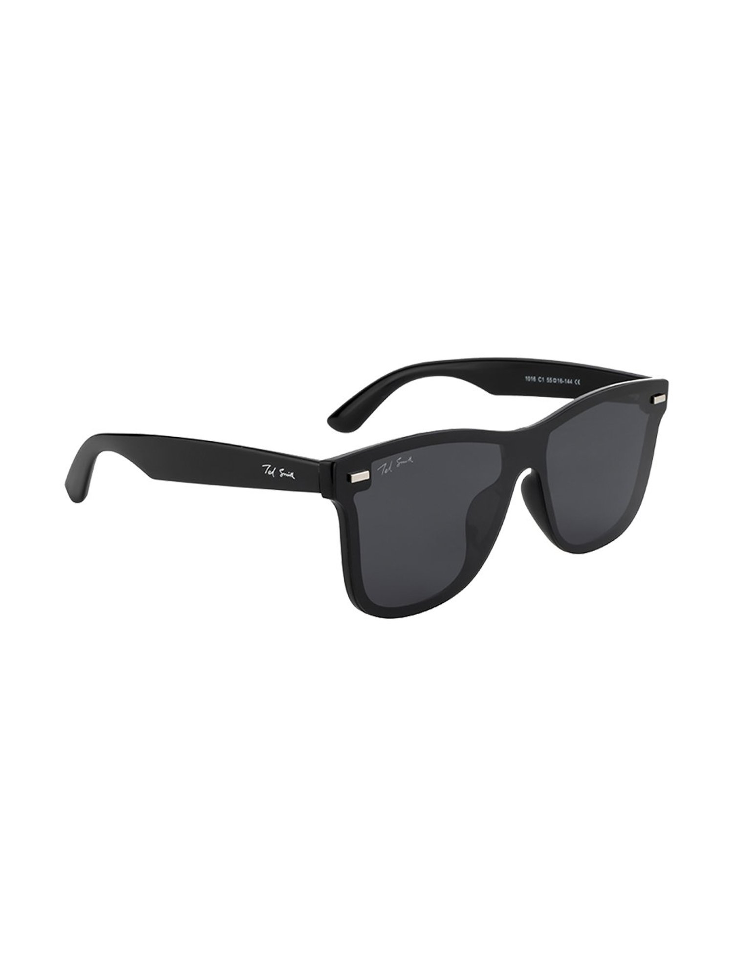 Ted Smith Grey Wayfarer Unisex Sunglasses
