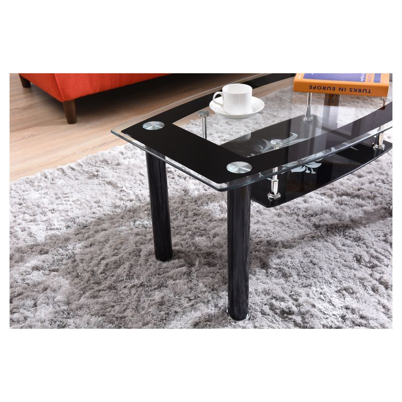 Coffee Table Black - Hodedah Import