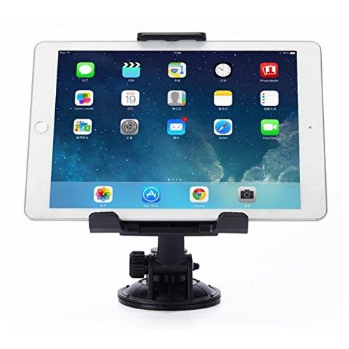 Rotating Car Mount Windshield Dashboard Tablet Phone Holder Swivel Cradle Dock Suction Black for Verizon Samsung Galaxy J3 Mission Eclipse - Verizon Samsung Galaxy J3 V