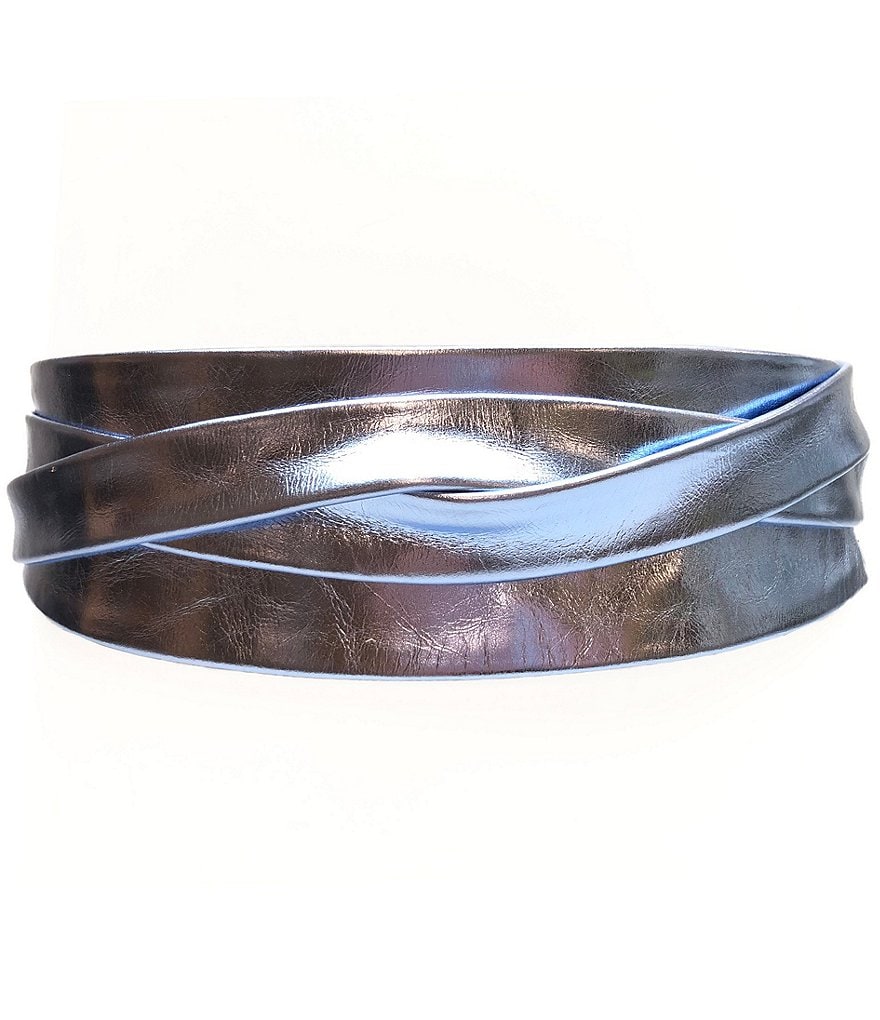 Art N Vintage Black Leather Waist Belt For Women