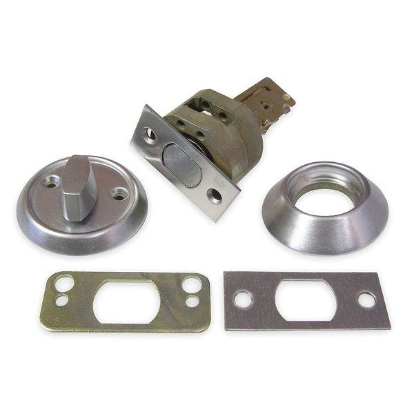 Deadbolt, 1 1/4 x 2 3/4 In Strike, Chrome