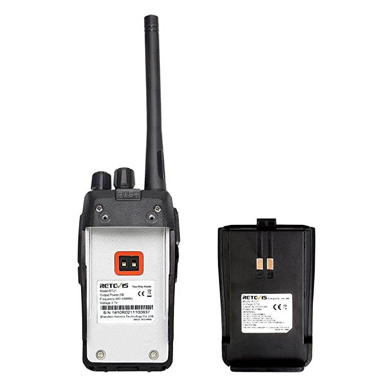RT21 Updated 3000mAh 2 Way Radios Walkie Talkies Long Range with Earpiece Two Way Radios Rechargeable 16CH Handheld Radios for Cruise Camping and Events4 Pack