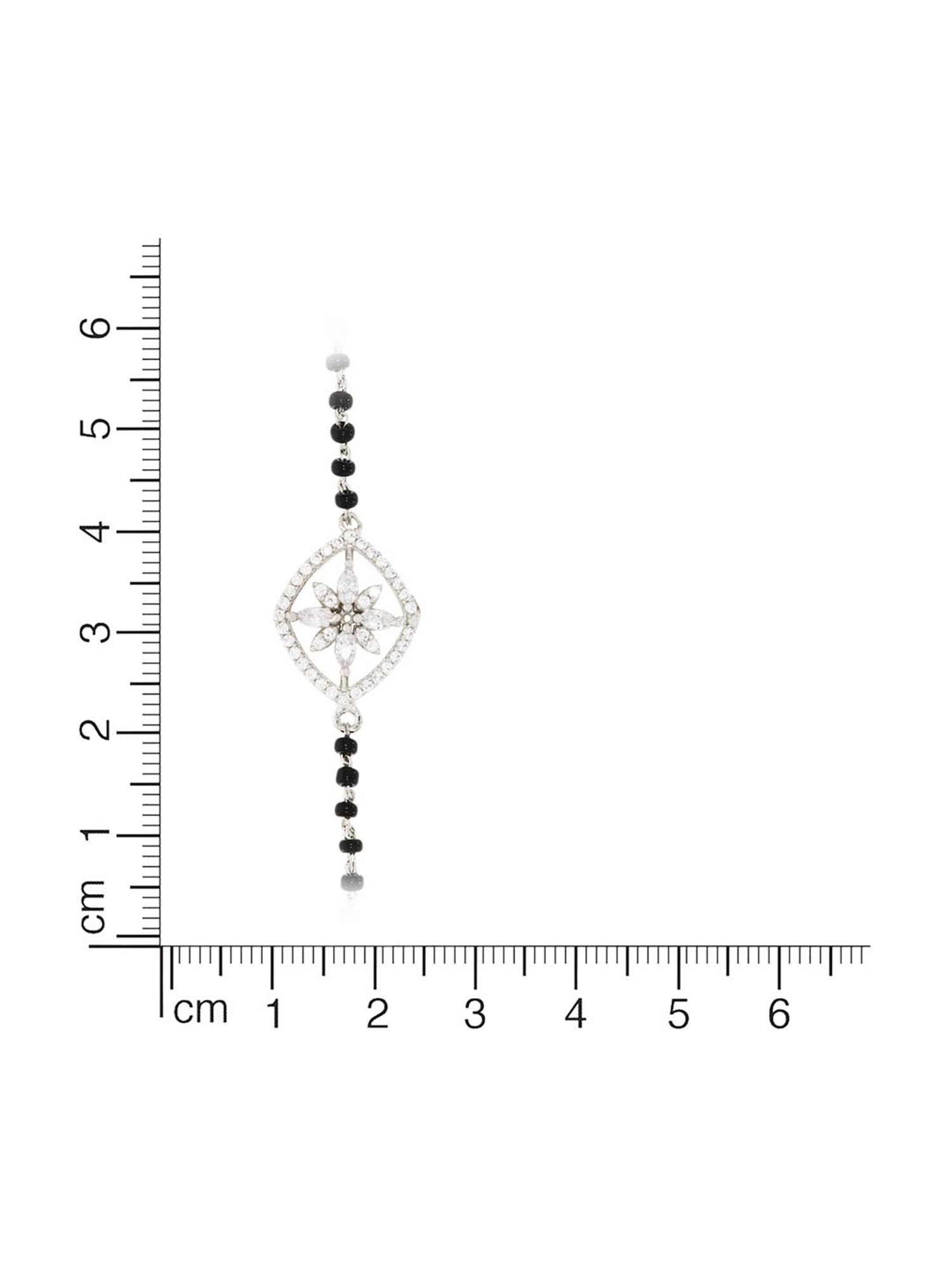 Anayra 92.5 Sterling Silver Mangalsutra Bracelet for Women