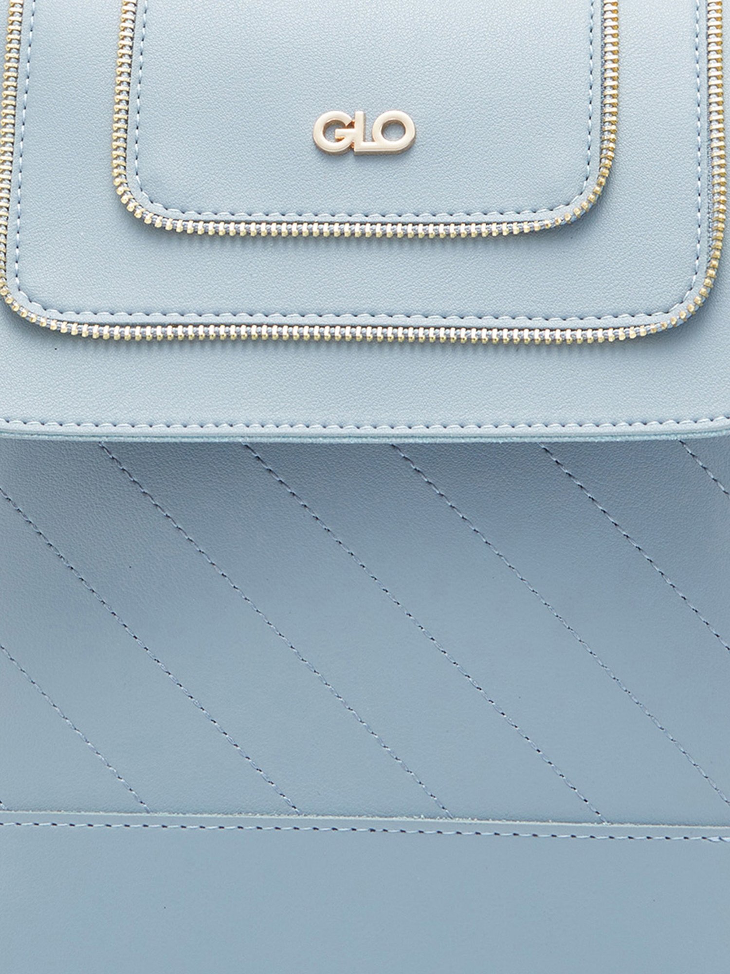 Globus Women Blue Solid Vegan Leather Backpack