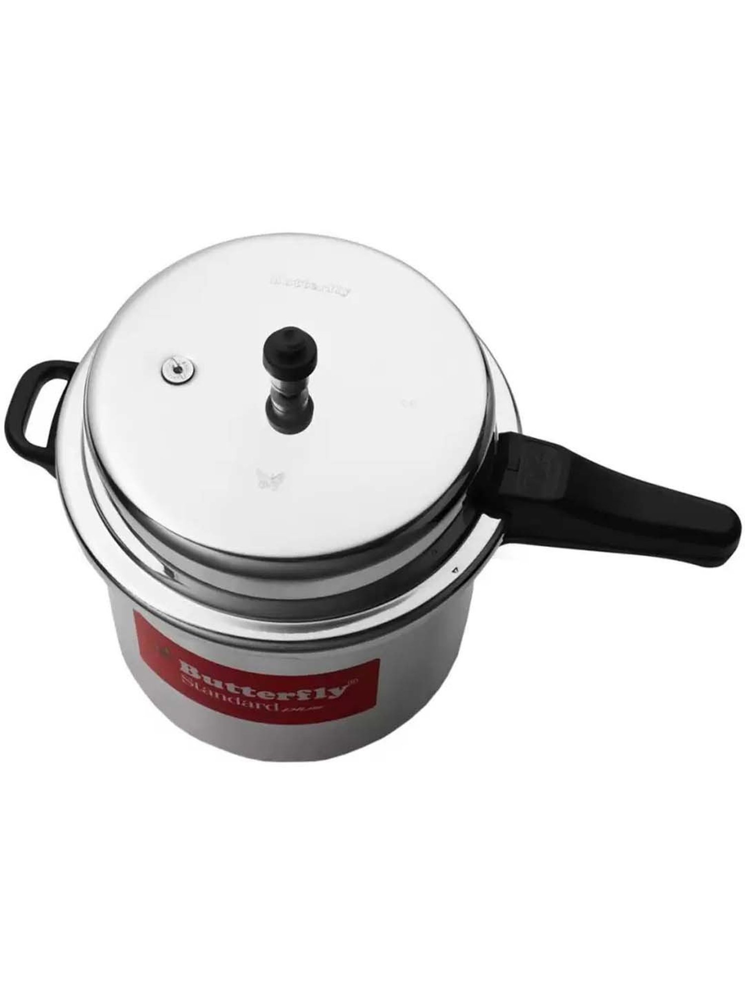 Butterfly Silver Alloy & Plastic Induction Standard Plus Pressure Cooker (12 L)