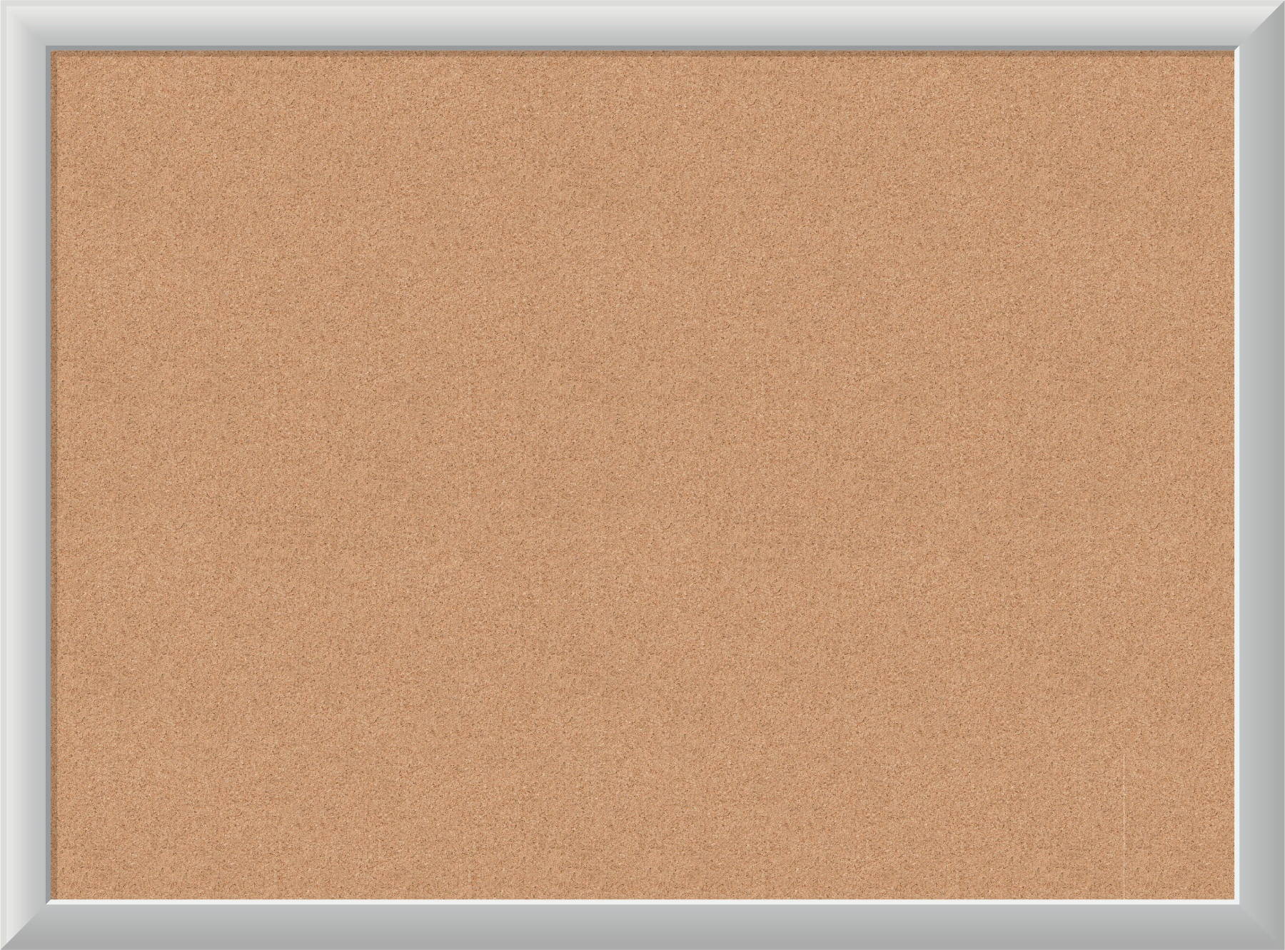 U Brands Cork Bulletin Board 23 x 17 Inches Silver Aluminum Frame 020U00-01