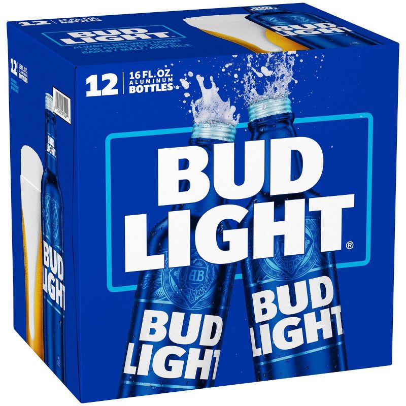 Bud Light Beer - 12pk/16 fl oz Aluminum Bottles
