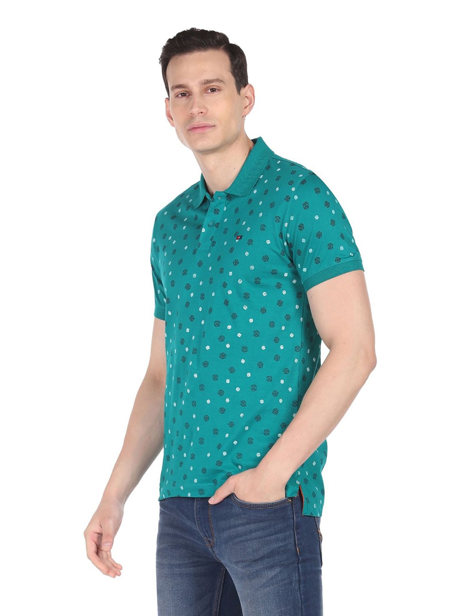 AD by Arvind Blue Polo T-Shirt