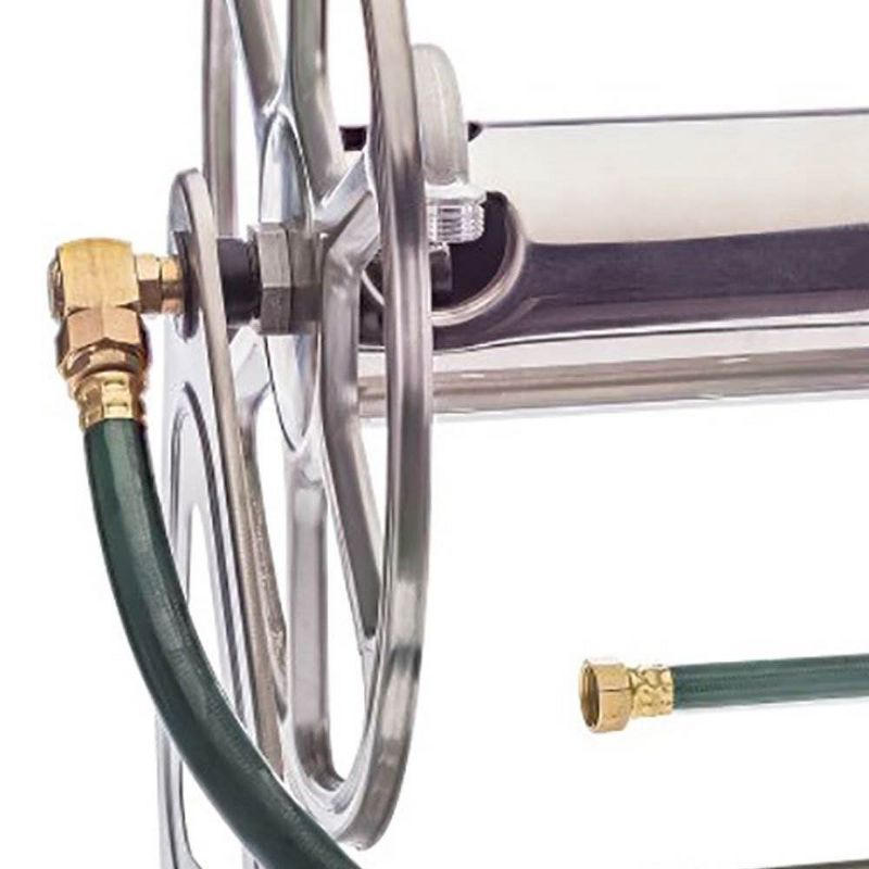 Liberty Garden LBG709S2 Dual Mounted Steel Garden Hose Reel w/ Crank Handle