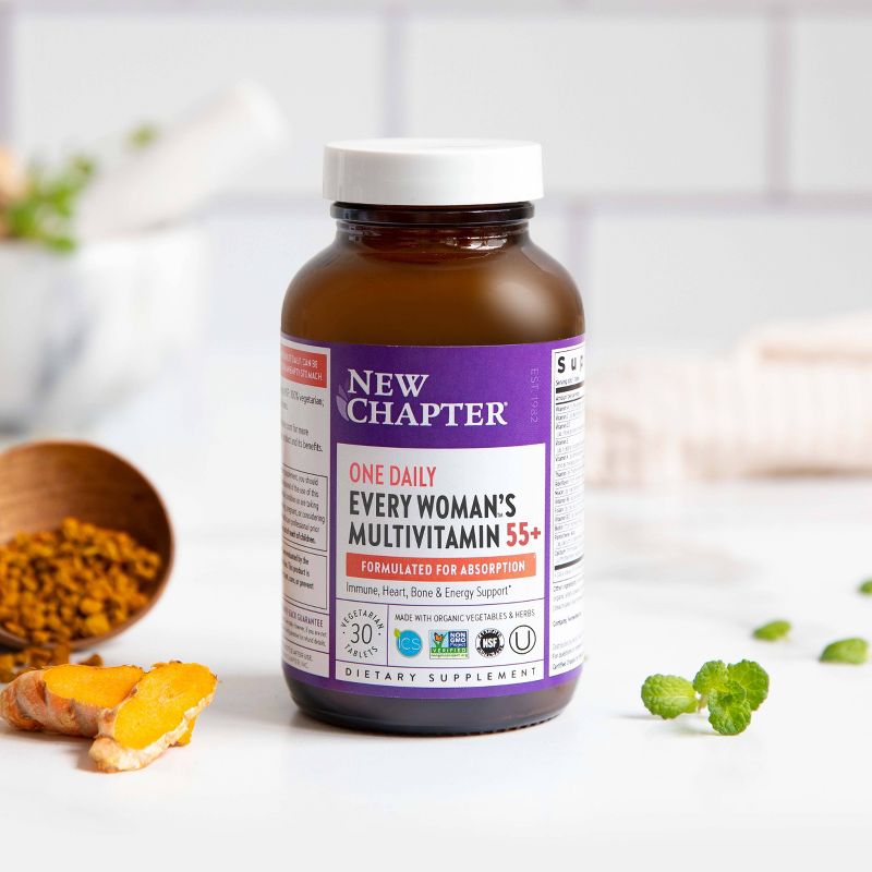 New Chapter Women's 55+ One Daily Multivitamin Tablets - 30ct
