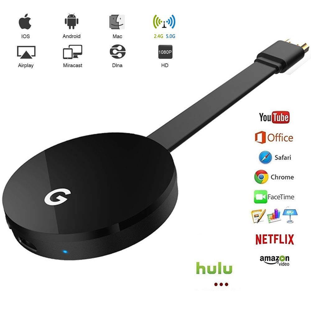 4K TV Stick 2.4G Wifi G7S Display Receiver For Google Chromecast 2 3 Anycast TV Receiver HDMI Miracast TV Dongle For Ios Android