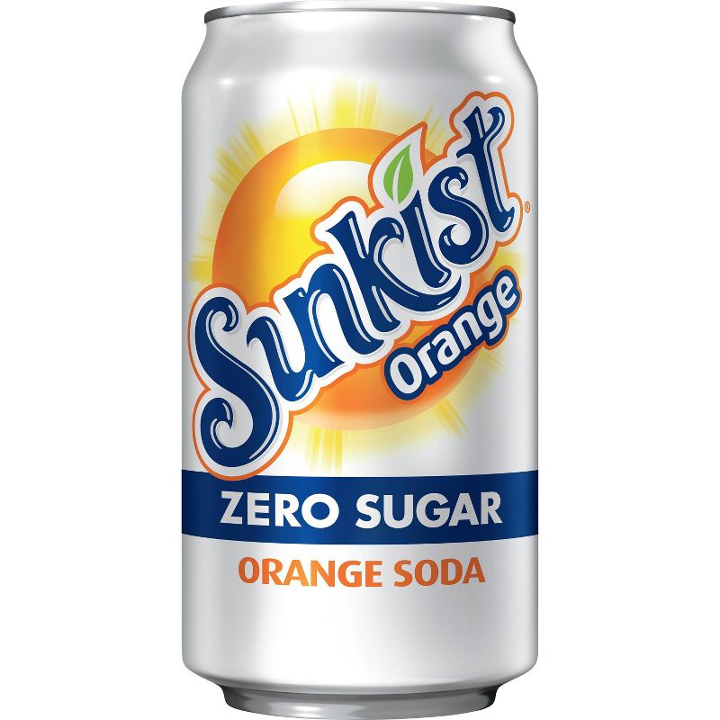 Sunkist Zero Sugar Orange Soda - 12PK/12 fl oz Cans