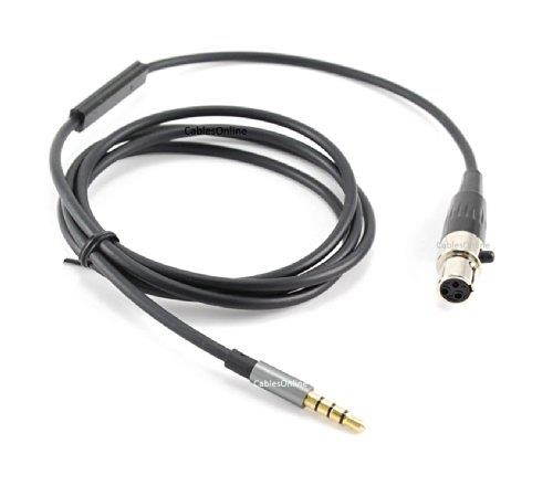 CablesOnline 47in AKG Headset to iPhone/ iPad Replacement Cable with Mic & Volume Control(IP-XM34)