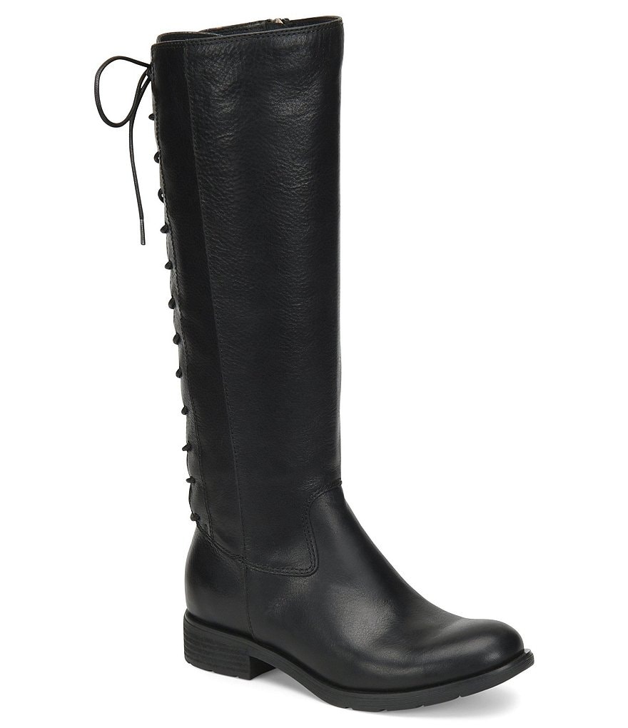 Sofft Sharnell II Waterproof Leather Lace-Up Back Tall Boots