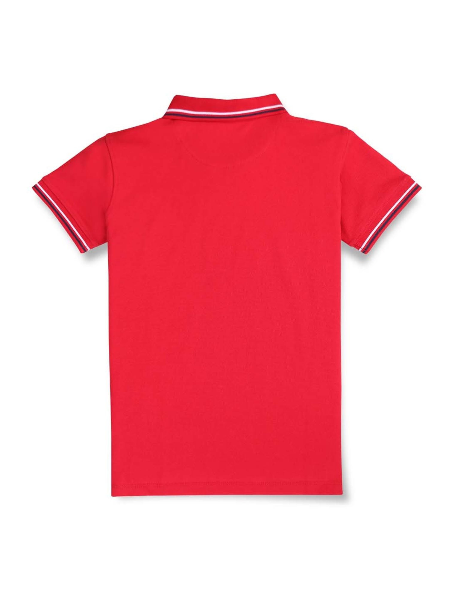 Pantaloons Junior Multicolor Cotton Striped Polo T-Shirt