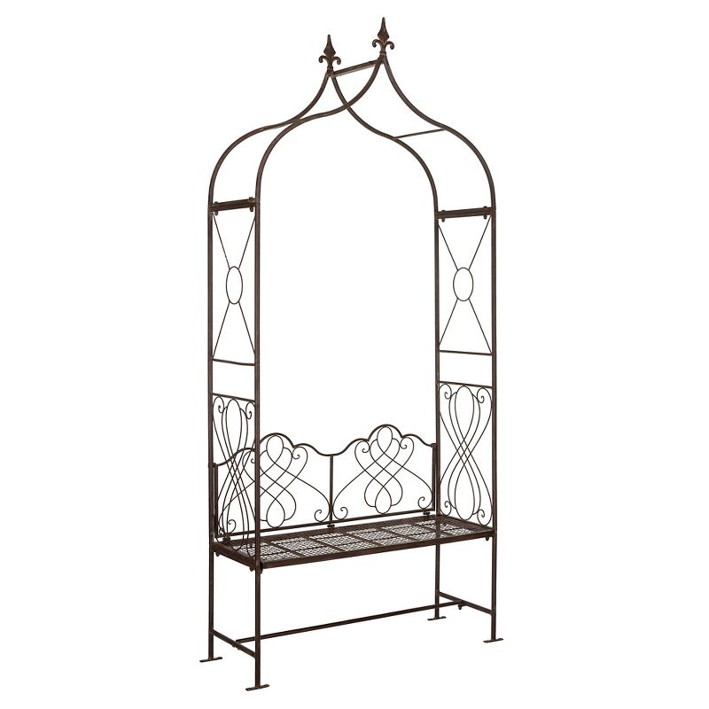 95" Iron Eloise Arbor - Rustic Brown - Safavieh