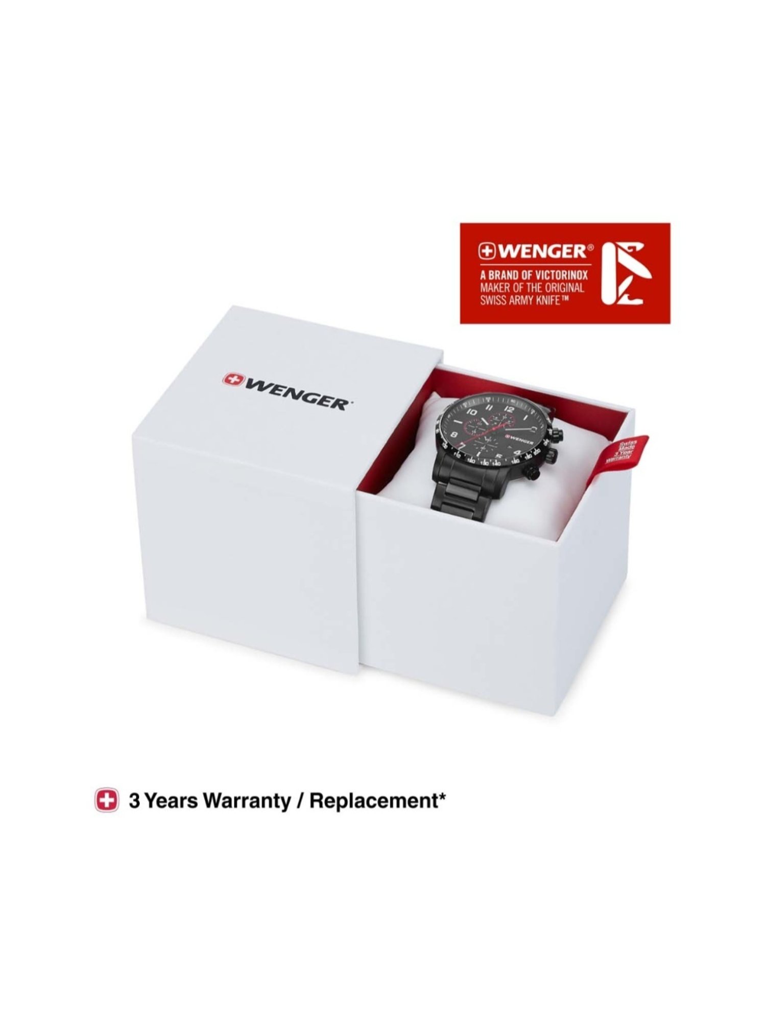 Wenger Swiss Made 01.1543.115 Attitude Chrono Analog Watch for Men