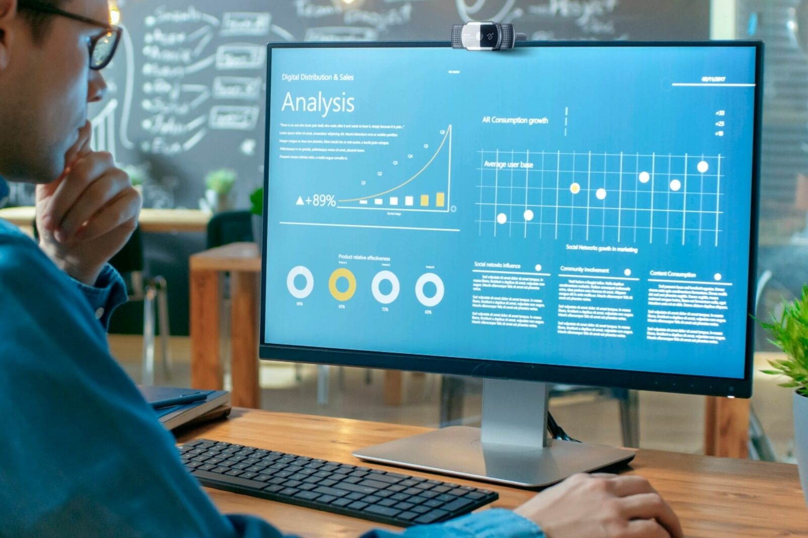 - 2K Ultra Hd Live Broadcast Webcam - Black