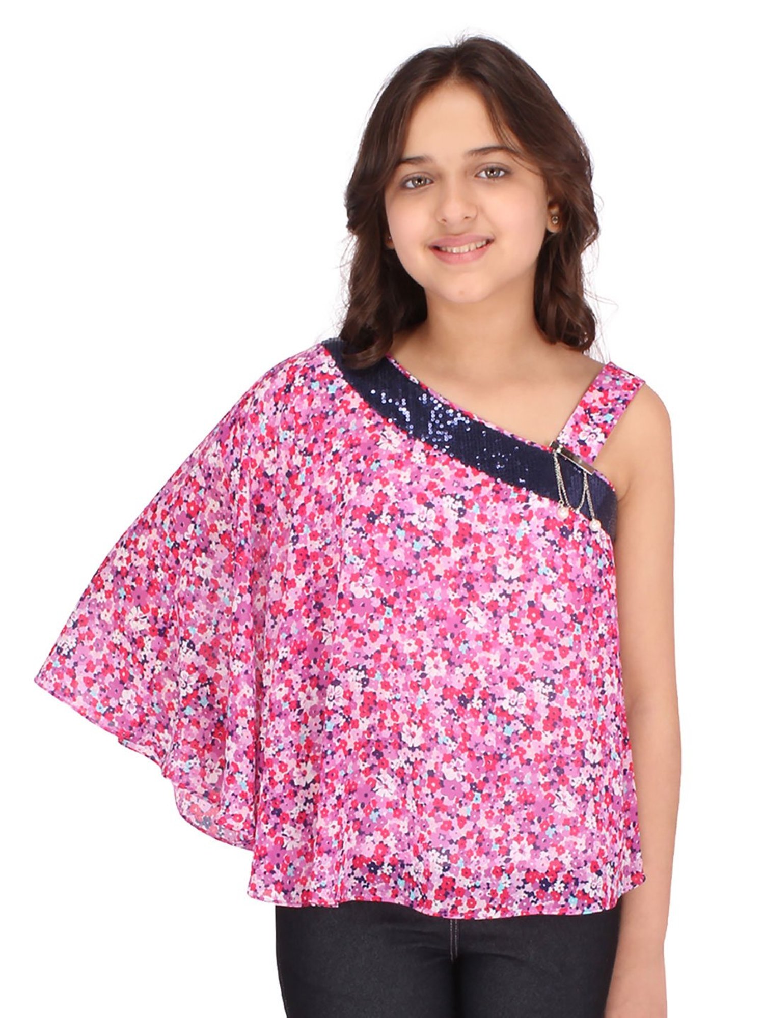 Cutecumber Kids Pink Printed Top