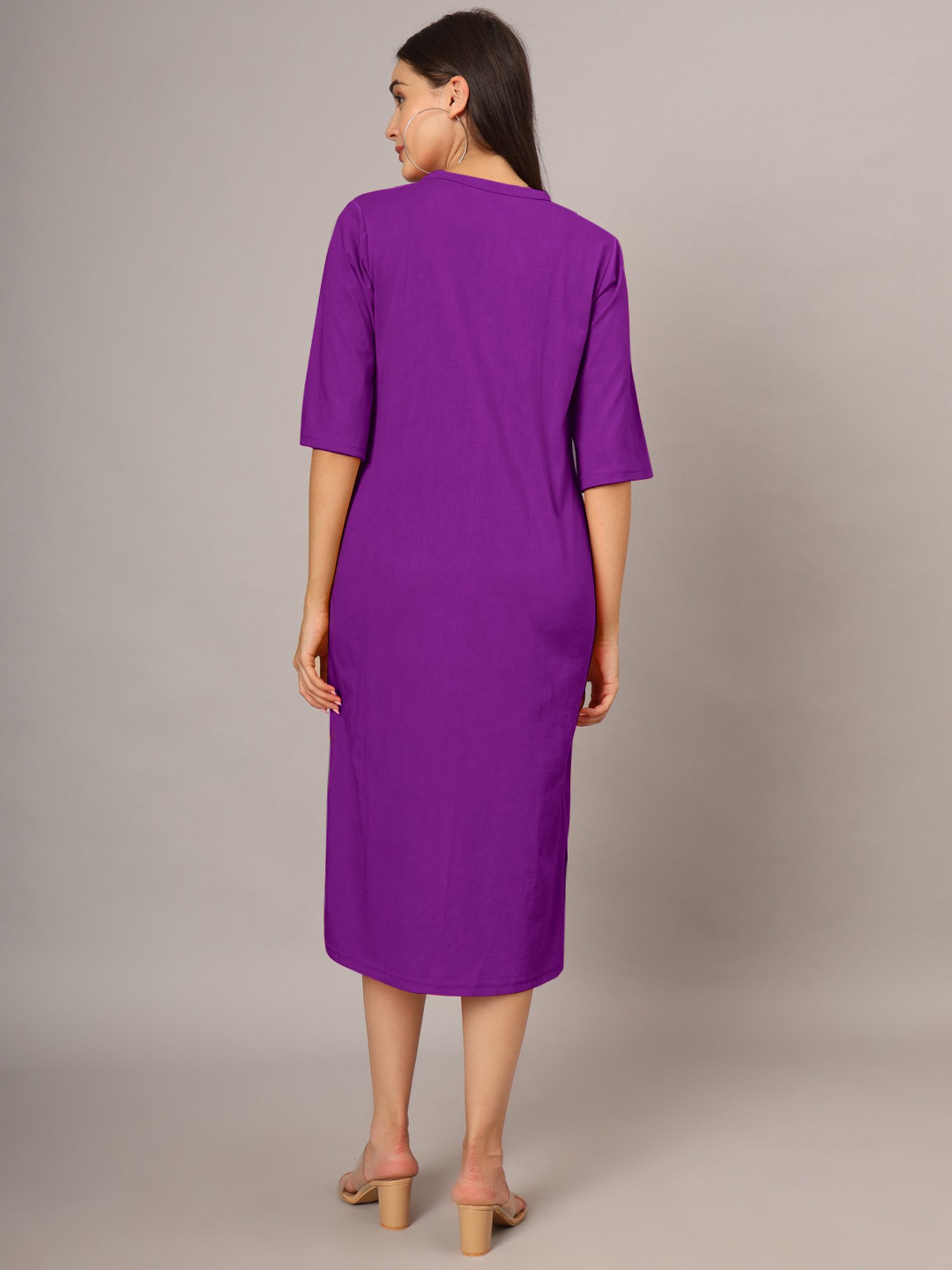 BRINNS Purple Midi Dress