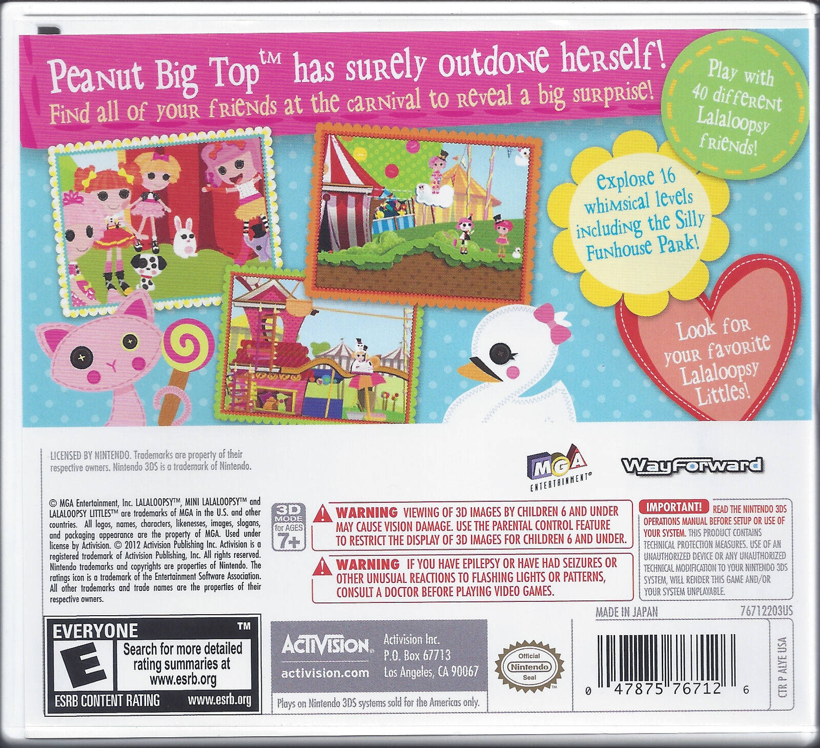 Lalaloopsy Carnival Of Friends - Nintendo 3Ds